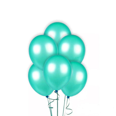 10 Inch (25 cm) Latex Party Balloons, Pack of 100 - Teal