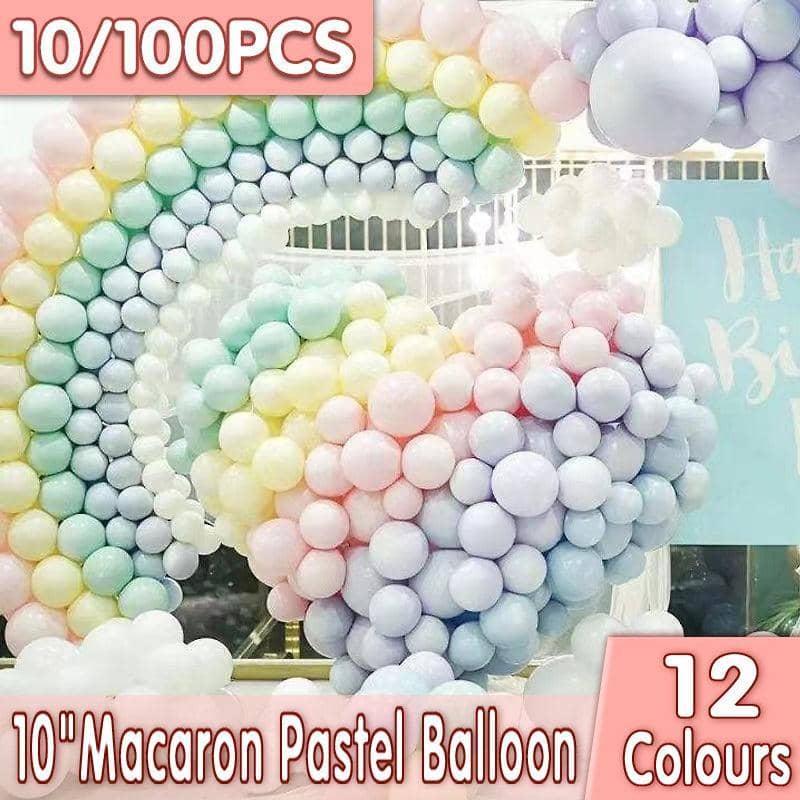 Latex Balloons, 25cm Party Decorations - Pink, Pack of 10 - view 2