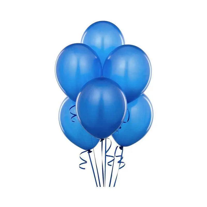 Latex Party Balloons 10 Inch (25 cm) - Blue, Pack of 10