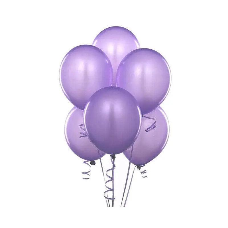 Latex Party Balloons 10 Inch (25 cm) - Purple, Pack of 10