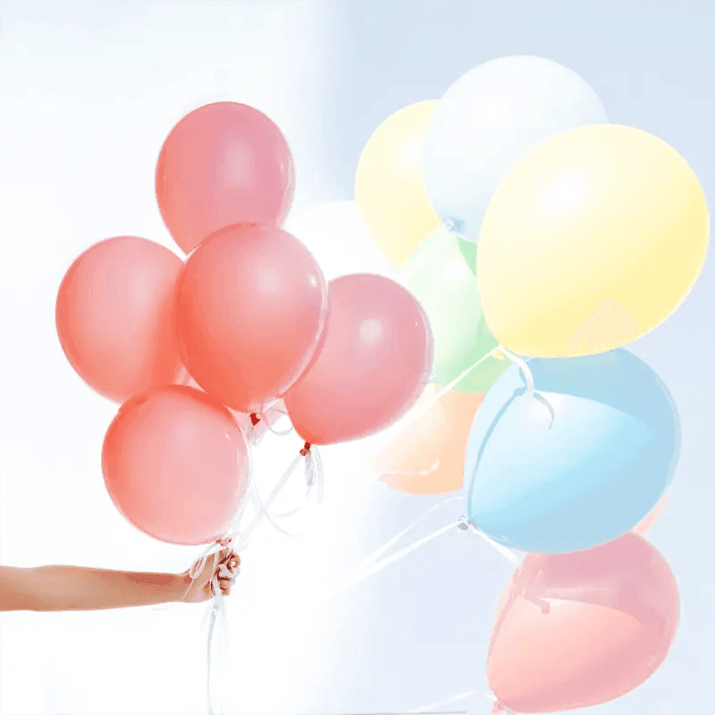 Latex Party Balloons 10 Inch (25 cm) - Rose Red, Pack of 10 - view 13