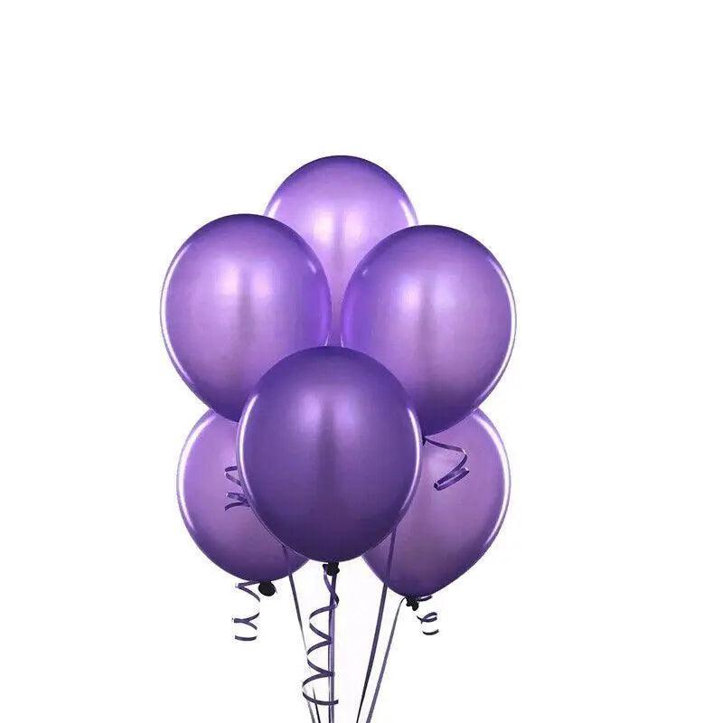 Latex Party Balloons 10 Inch (25 cm) - Silver, Pack of 10 - view 10