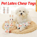 Latex Rabbit Squeaky Chew Toy for Dogs, Durable Interactive Puppy Training Toy