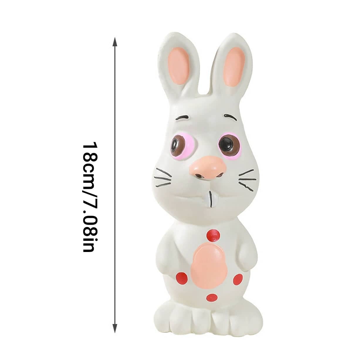 Latex Rabbit Squeaky Chew Toy for Dogs, Durable Interactive Puppy Training Toy - view 3
