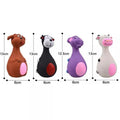 Latex Squeaky Dog Toy Puppy Chew Toy Soft and Interactive - Brown - view 4