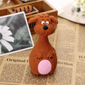 Latex Squeaky Dog Toy Puppy Chew Toy Soft and Interactive - Brown - view 6