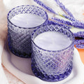 Lavender Scented Soy Wax Candle in Carved Glass Jar, 200 g - view 5