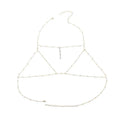 Layered Bikini Body Chain Chest Harness Jewellery - Silver - view 3