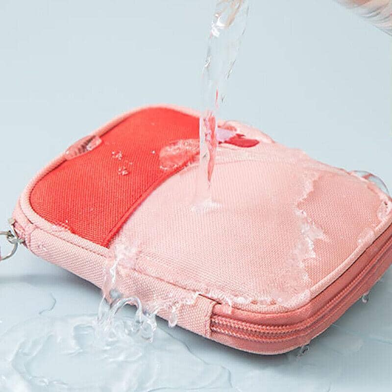Layered Large Capacity First Aid Storage Organiser Bag - Pink - view 3