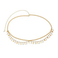 Layered Waist Chain with Adjustable Extension - Gold Discs
