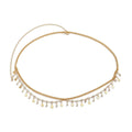Layered Waist Chain with Adjustable Extension - Gold Pentagram