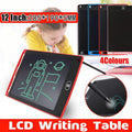 LCD Writing Tablet with Erase Lock - Large (12 Inch, 30.48cm), Red - view 2