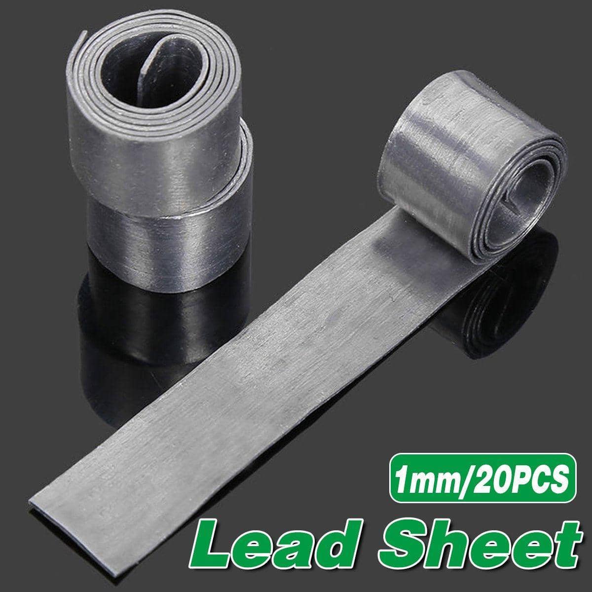 Lead Sheet Drop Shot Weights, 1 mm Pack of 20 for Fishing