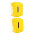 Leaf Collecting Hand Rakes, Set of 2 - Yellow
