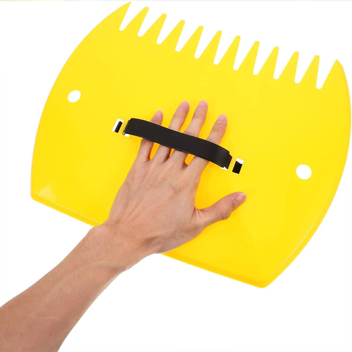 Leaf Collecting Hand Rakes, Set of 2 - Yellow - view 5