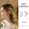 Leaf Ear Cuff with Copper Wire for Left Ear - Silver - view 2