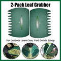 Leaf Grabber Rakes Green Plastic, Pack of 2
