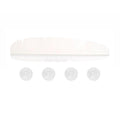 Leaf-Shaped Kitchen Sink Splash Guard with Suction Cups - White