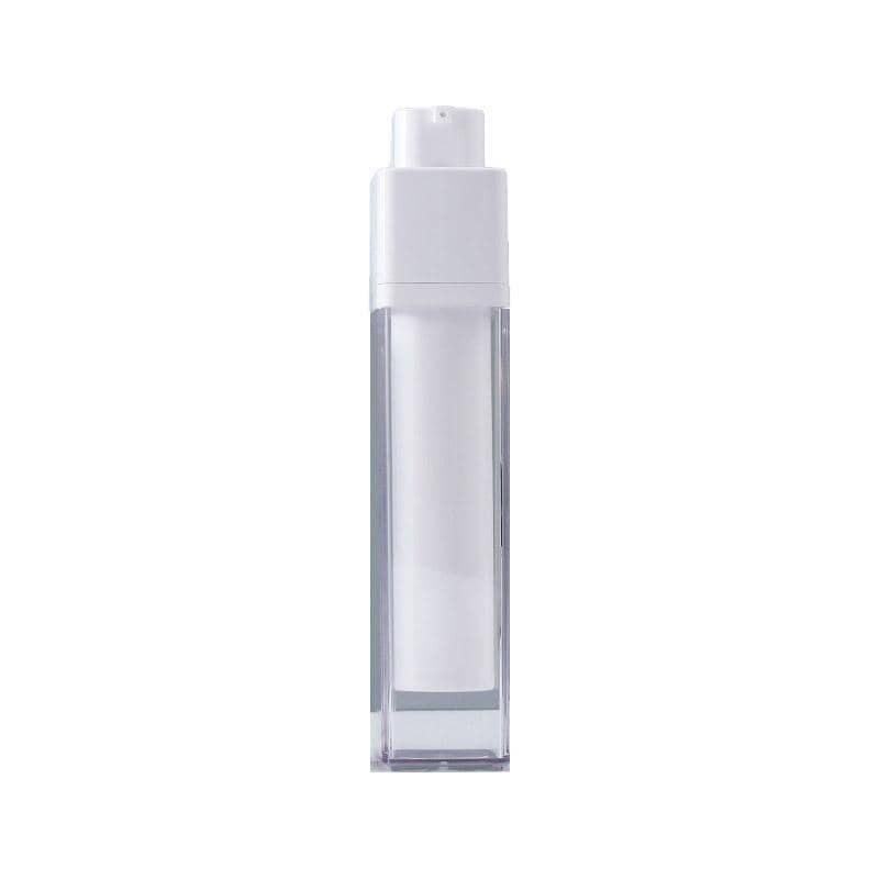 Leak Proof Travel Bottles Rotary Vacuum Press Lotion Container, Pack of 5 - Transparent, 50 ml