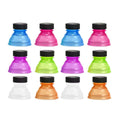 Leakproof Plastic Screw Caps for Cans, Pack of 12 Assorted Colours - view 2