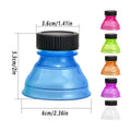 Leakproof Plastic Screw Caps for Cans, Pack of 12 Assorted Colours - view 3