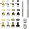 Leather Rivet Tool Kit - Double Cap Metal Studs, 480 Sets - view 4