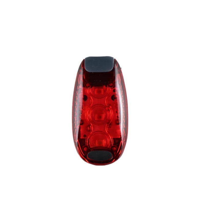 LED Bike Tail Light, Clip-On Safety Warning Lamp - Red