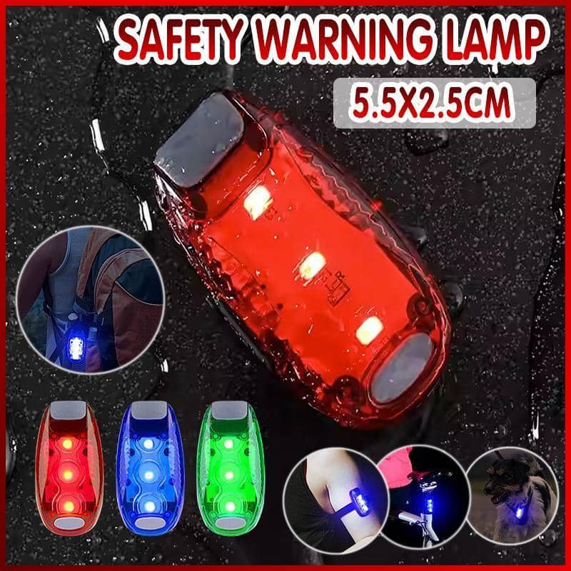 LED Bike Tail Light, Clip-On Safety Warning Lamp - Red - view 2