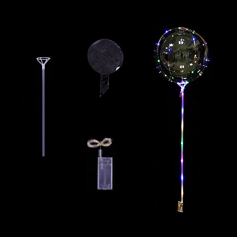 LED Bubble Balloons with Lights and Sticks, 6 Sets, up to 40 cm - view 3