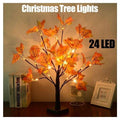 LED Christmas Tree Lights - 24 Warm White, 60 cm Maple Twig