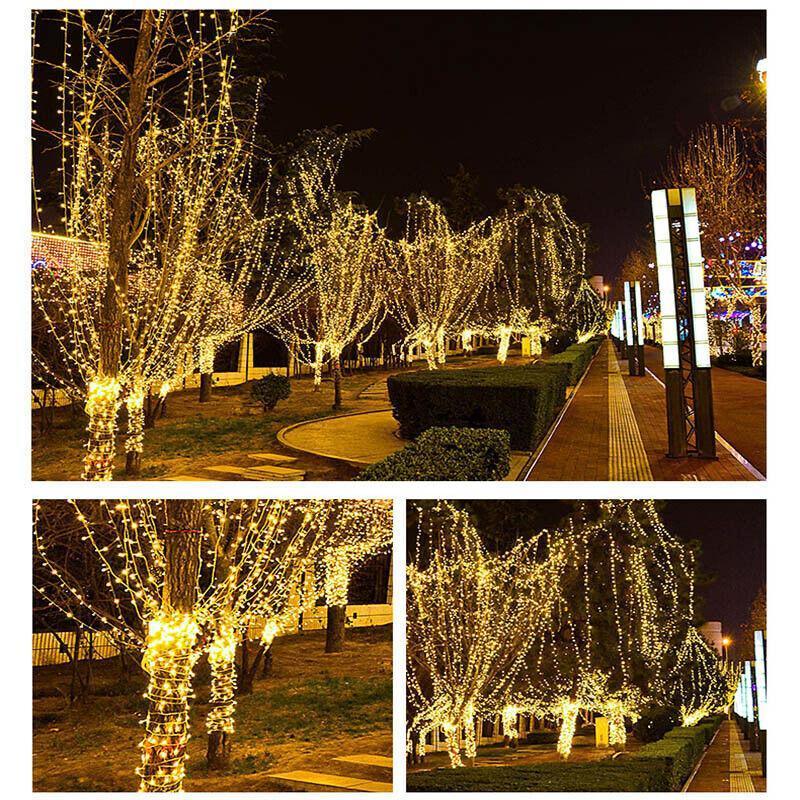 LED Curtain Fairy String Lights 5m 50 LED Party Wedding Garden - Cool White - view 4
