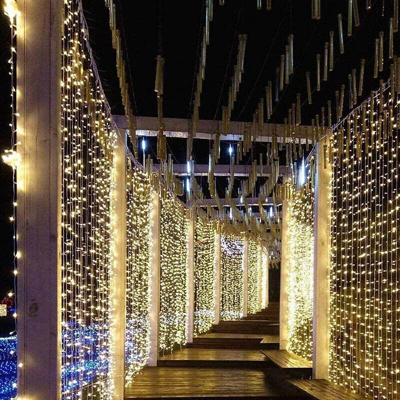 LED Curtain Fairy String Lights 5m 50 LED Party Wedding Garden - Multicolour - view 5