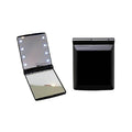 LED Folding Makeup Mirror with 8 Lights, Compact Portable Pocket Cosmetic Mirror, Black - view 3