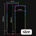 LED Gaming Mouse Pad Large RGB Extended Mousepad with Non-Slip Base - 900 x 400 x 4 mm - view 3