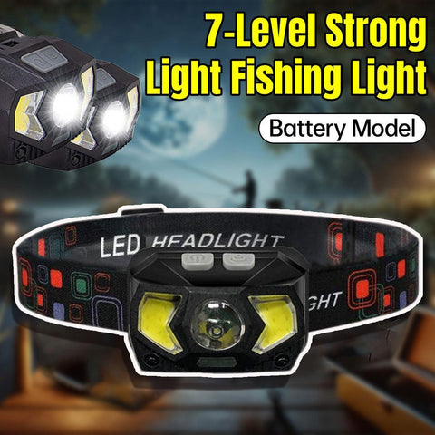 LED Headlamp with Adjustable Focus and 7 Brightness Levels