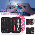 LED Light-Up Crochet Hook Set with 11 Interchangeable Heads and Case - Pink - view 2