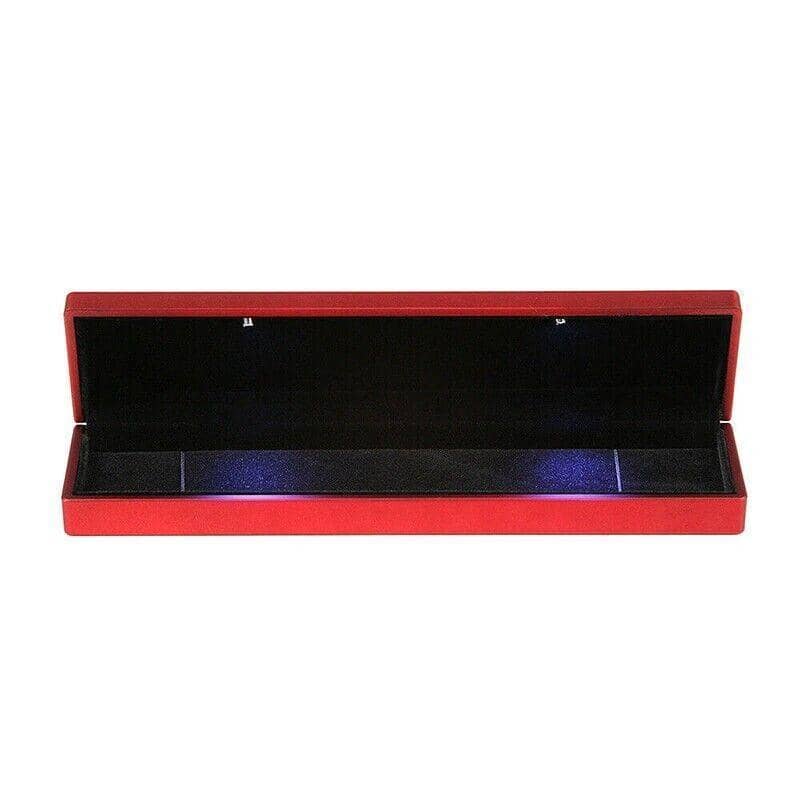 LED Lighted Necklace Gift Box - Red