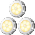 LED Motion Sensor Night Light Indoor Outdoor - Warm White, Pack of 3