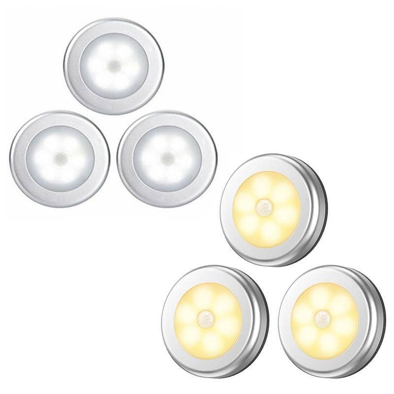 LED Motion Sensor Night Light Indoor Outdoor - Warm White, Pack of 3 - view 3