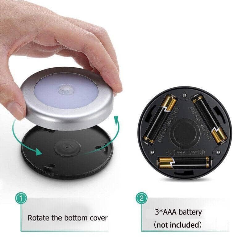 LED Motion Sensor Night Light Indoor Outdoor - Warm White, Pack of 3 - view 4