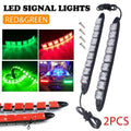 LED Navigation Light Strip for Boats, Red and Green, Pack of 2