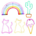 LED Neon Wall Light for Bedrooms and Kids Rooms - Ice Cream Cone, 15.3 x 26.5 cm - view 2