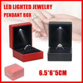 LED Ring Gift Box, 6.5 x 6.5 cm - Black - view 2