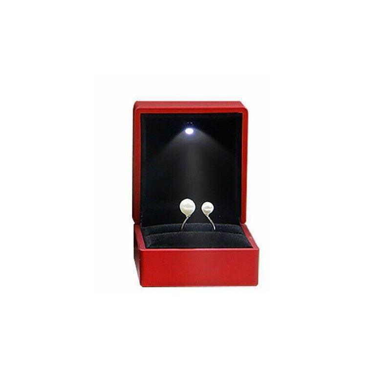 LED Ring Gift Box, 6.5 x 6.5 cm - Black - view 3