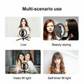 LED Ring Light with Tripod Stand, 8 Inch (20cm), Dimmable Desk Makeup Kit