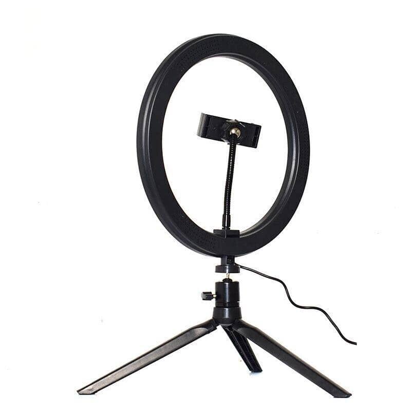 LED Ring Light with Tripod Stand, 8 Inch (20cm), Dimmable Desk Makeup Kit - view 2