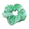 LED Satin Scrunchie Hair Tie with Light-Up Effect - Mint Green