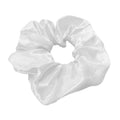LED Satin Scrunchie Hair Tie with Light-Up Effect - White