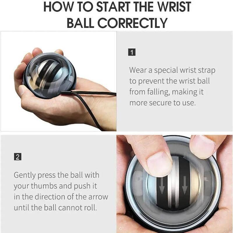 LED Wrist Ball Trainer Gyroscope Ball Forearm Exerciser - view 4