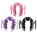 Leg Muscle Massage Roller Ring with 28 Rollers - Black - view 3